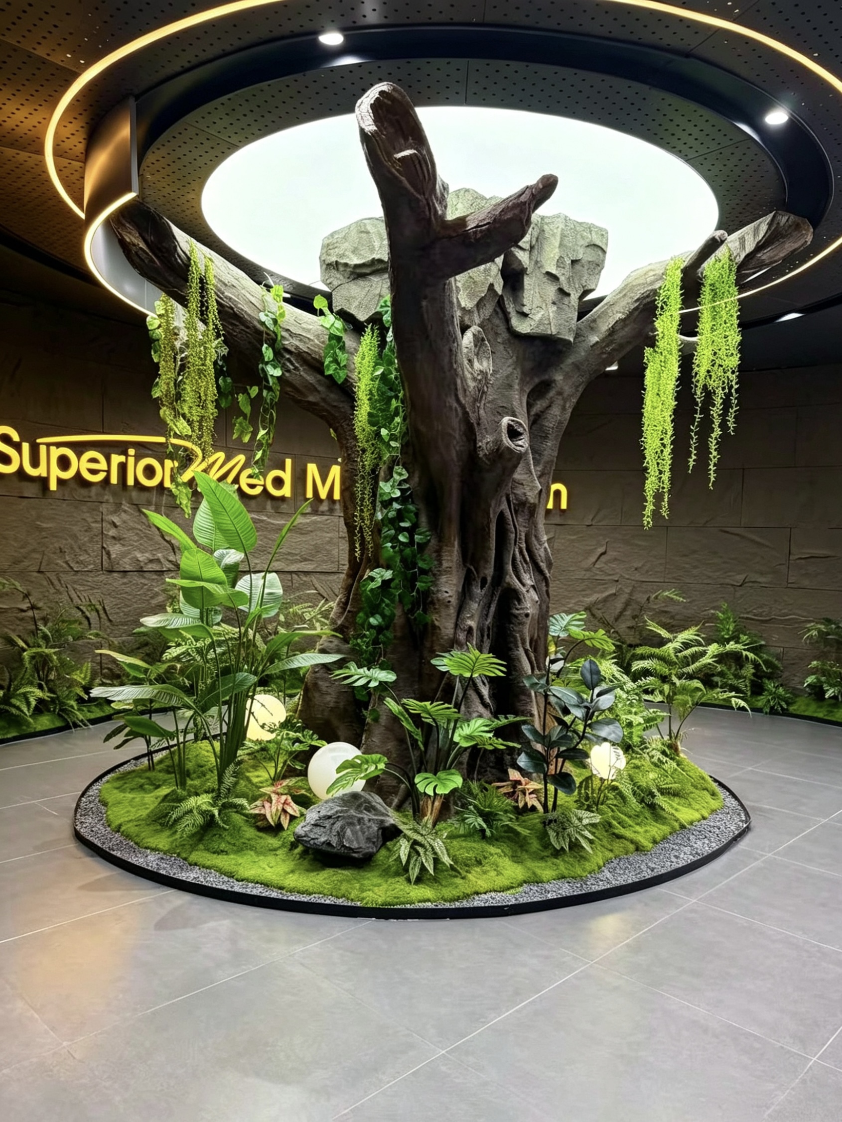 室内仿真树与植物装置