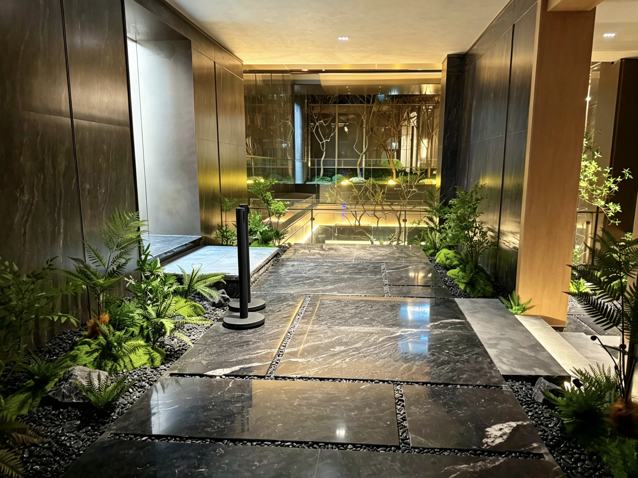 商业空间入口景观造景