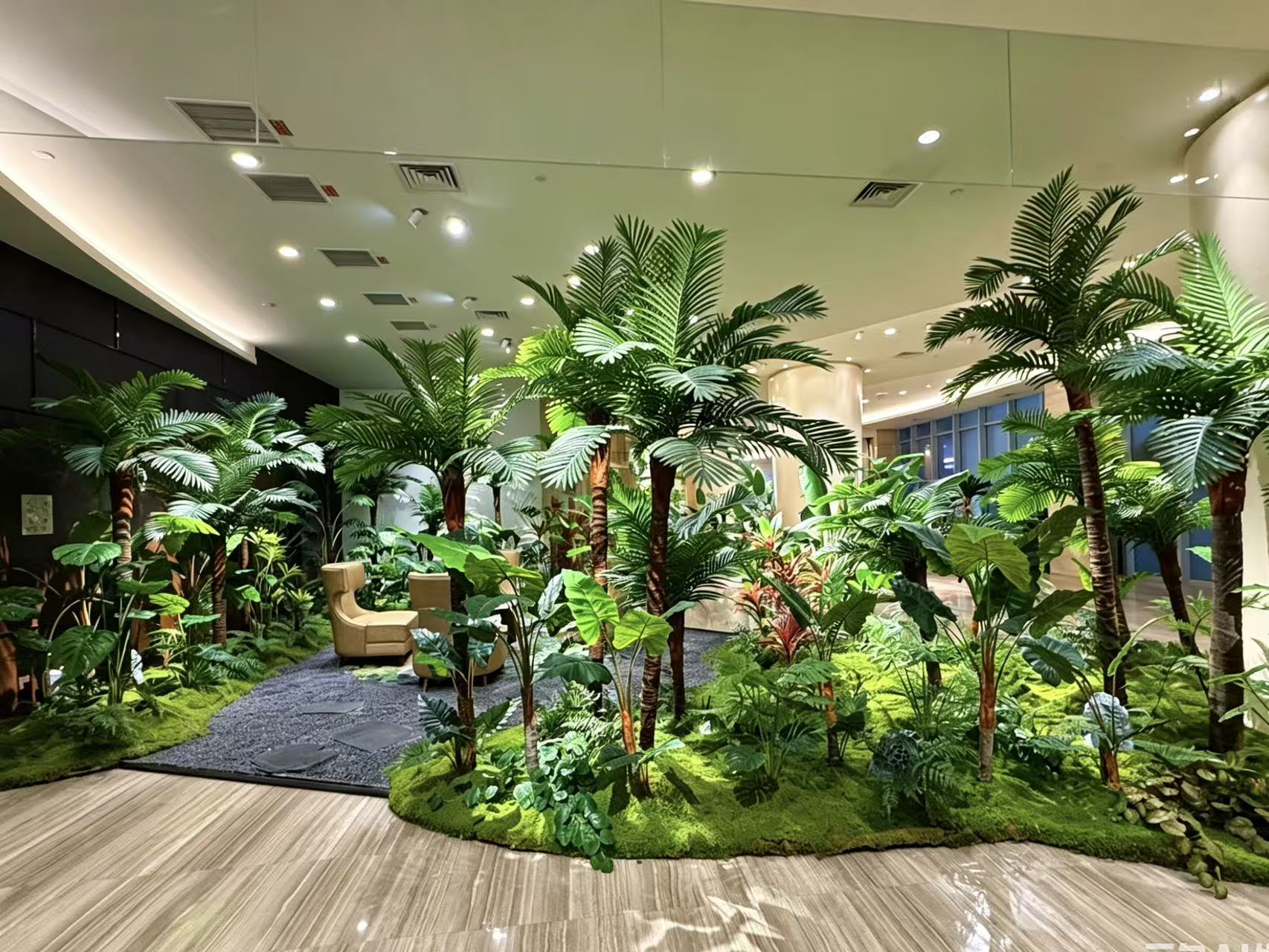 医院室内仿真绿植景观