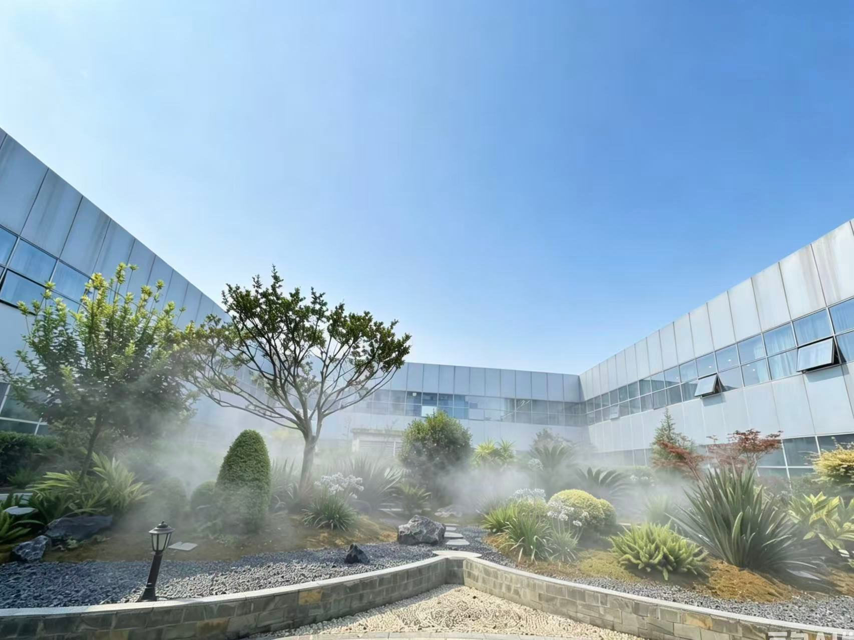 屋顶花园喷雾及户外绿植景观